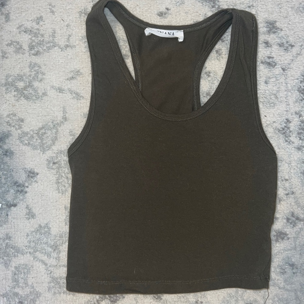 Green tank top